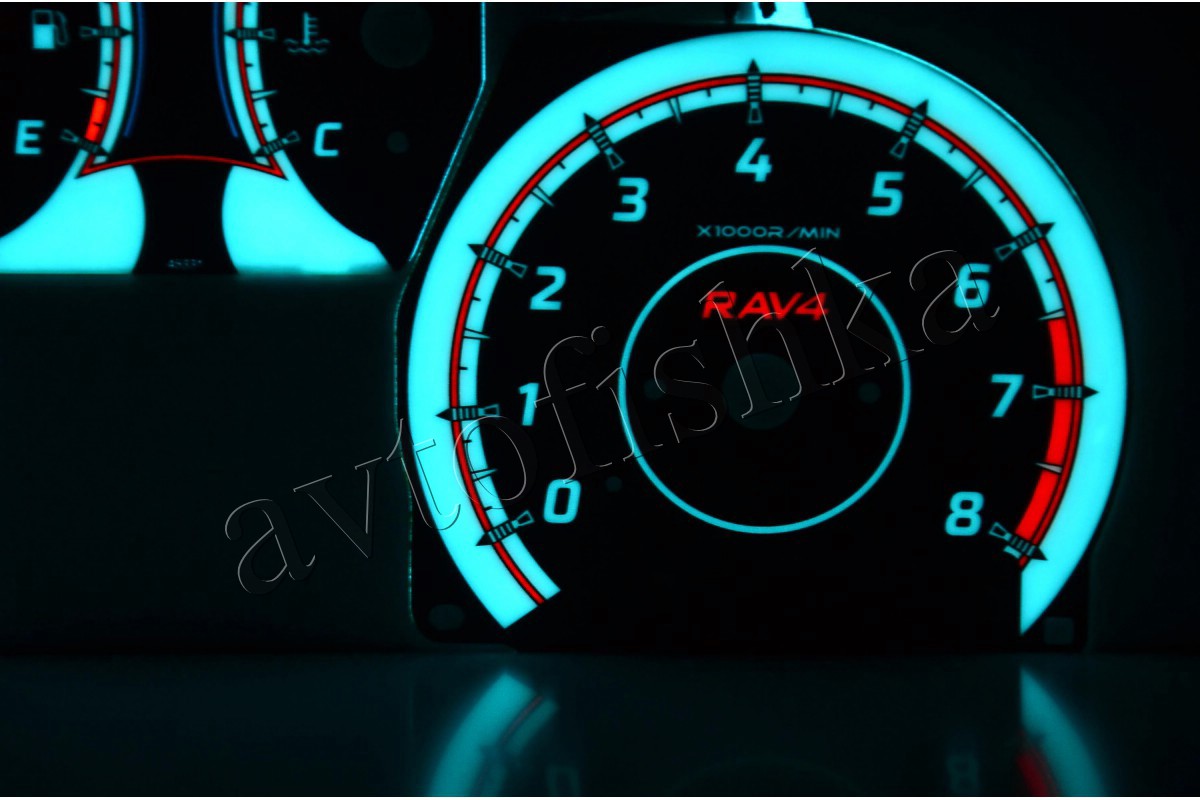 Toyota RAV4 I светодиодные шкалы (циферблаты) на панель приборов купить в  Камышине - Автофишка