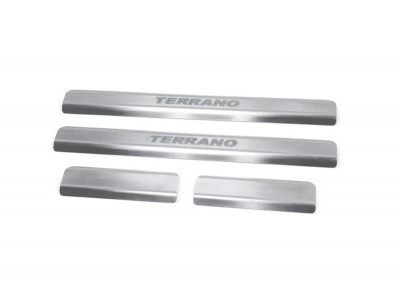 Nissan Terrano (14–) Накладки на внутренние пороги, 4 части, нерж.